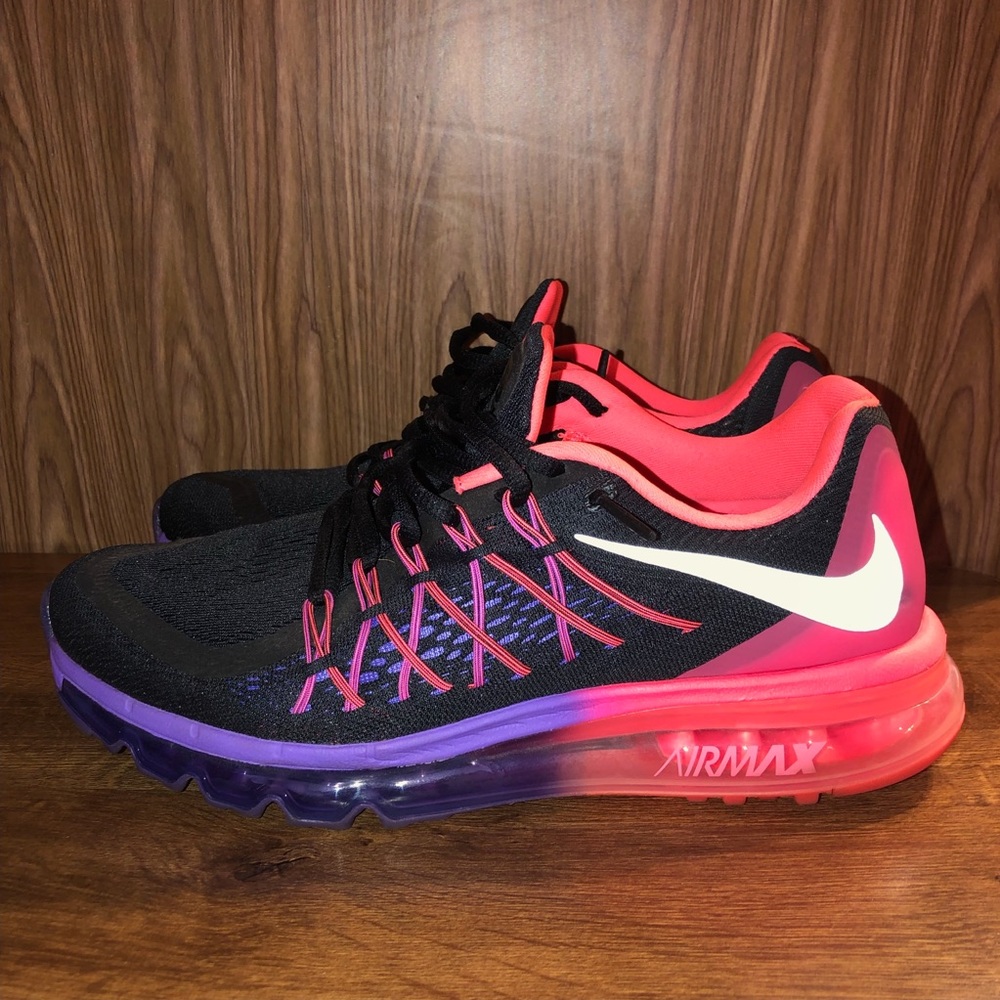 Nike Air Max Women’s Neutral Ride Black/Pink/Purple “Hyper Punch” Size 10